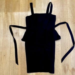 Size 6, Cynthia Steffe , peplum black dress